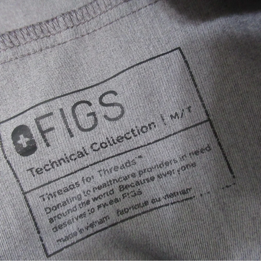 Figs Technical Collection Gray Tansen Jogger Scrub Pants Men’s Size Medium Tall